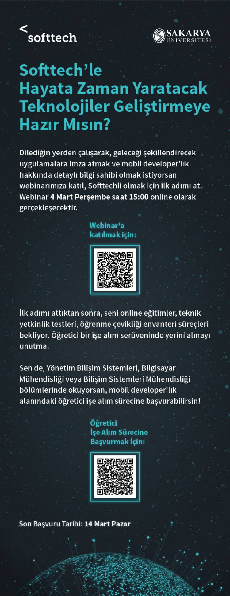 Softtech Mobile Developer Webinar ve İşe Başvuru İlanı